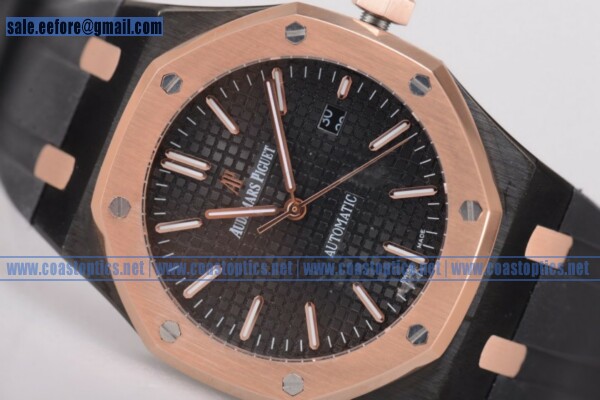 Audemars Piguet Royal Oak 36mm Replica Watch PVD 15400ST.OO.1220ST.14 (EF) - Click Image to Close